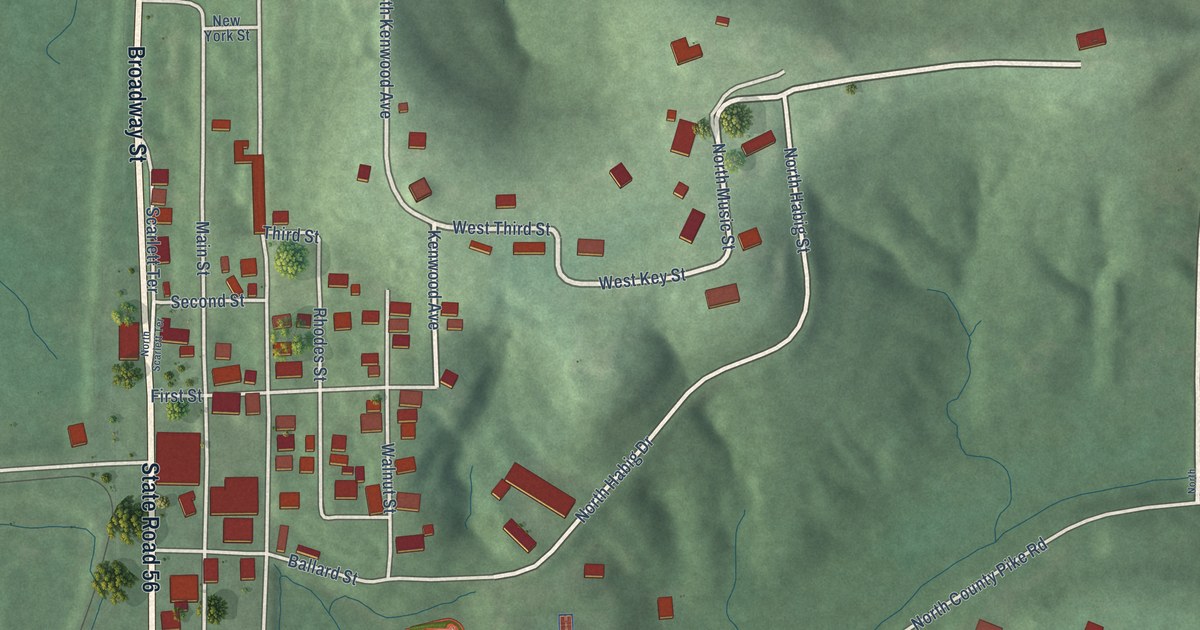 Map of West Baden Springs, Indiana in 2026