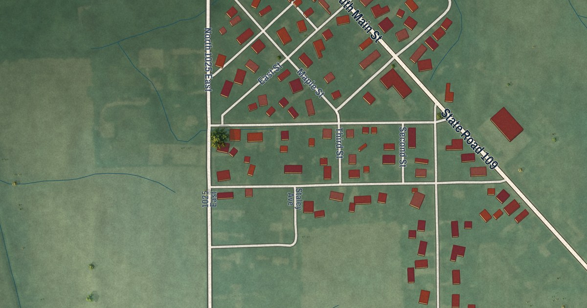 Map of Wilkinson, Indiana in 2026