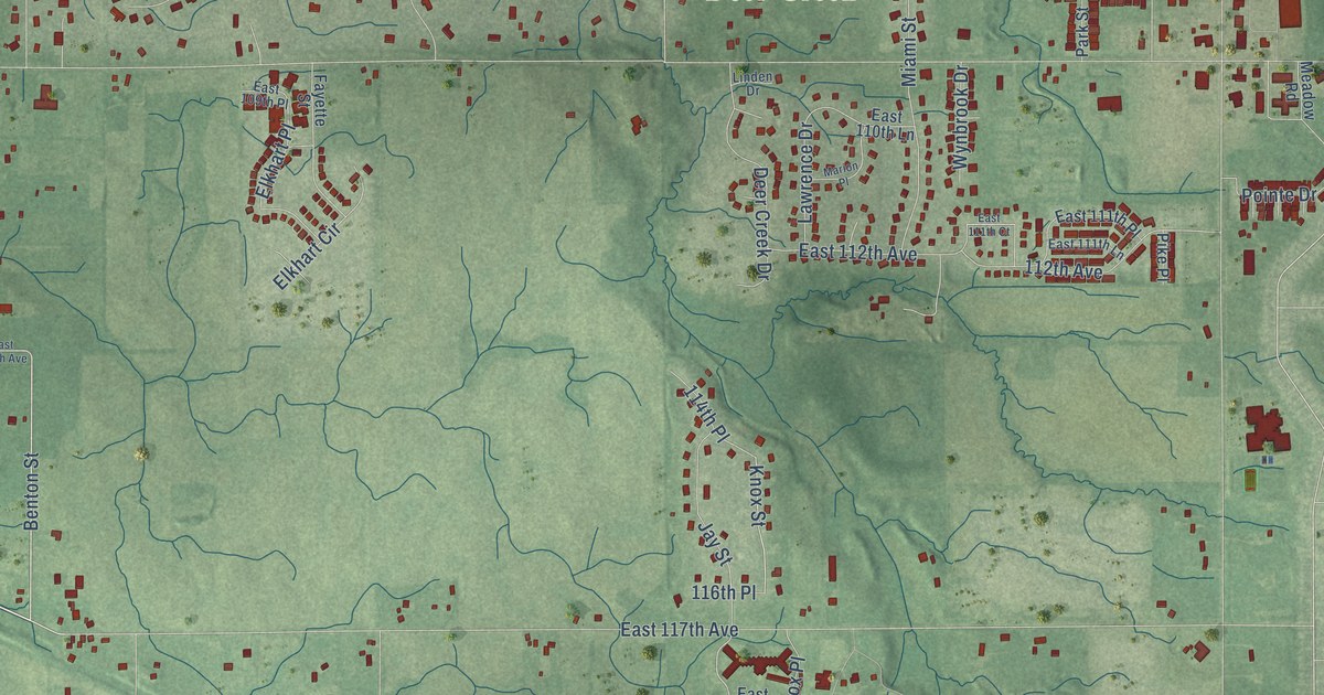 Map of Winfield, Indiana in 2026