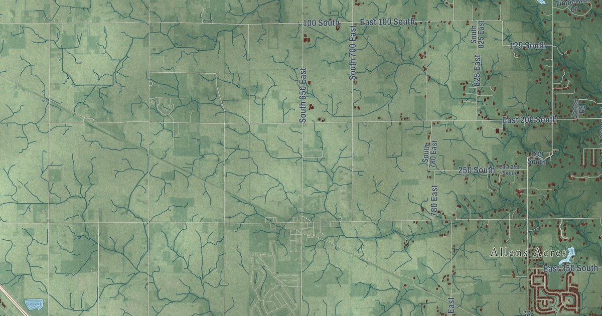 Map of Zionsville, Indiana in 2026