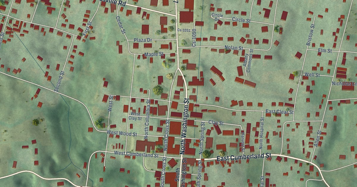 Map of Albany, Kentucky in 2026