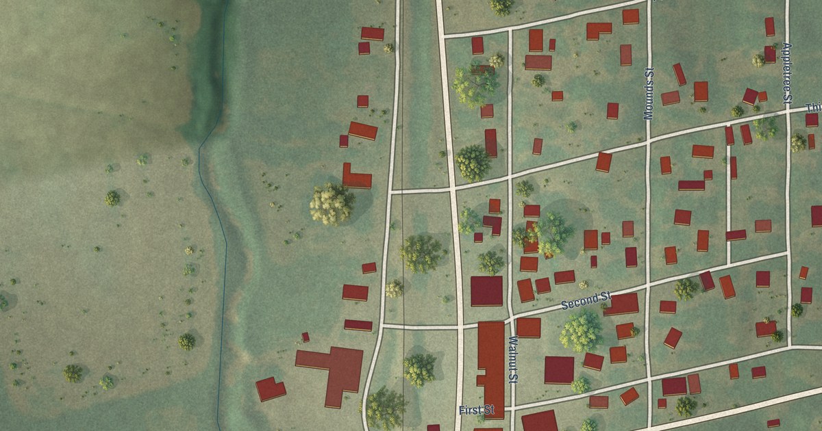 Map of Arlington, Kentucky in 2026