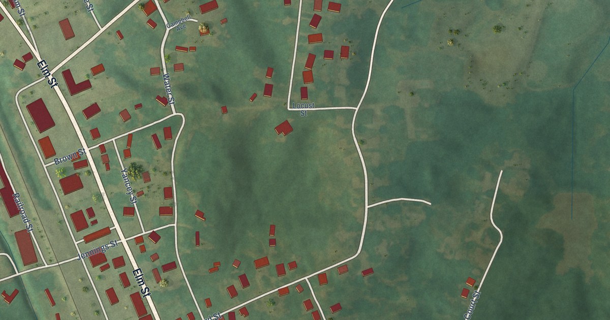 Map of Bardwell, Kentucky in 2026