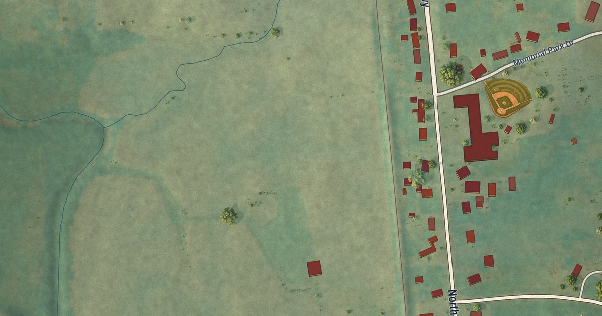 Map of Bonnieville, Kentucky in 2026