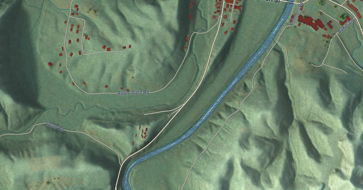 Map of Booneville, Kentucky in 2026