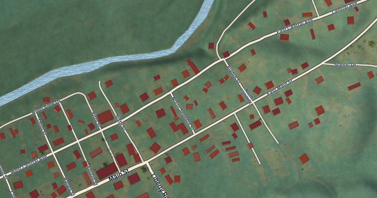 Map of Bradfordsville, Kentucky in 2026