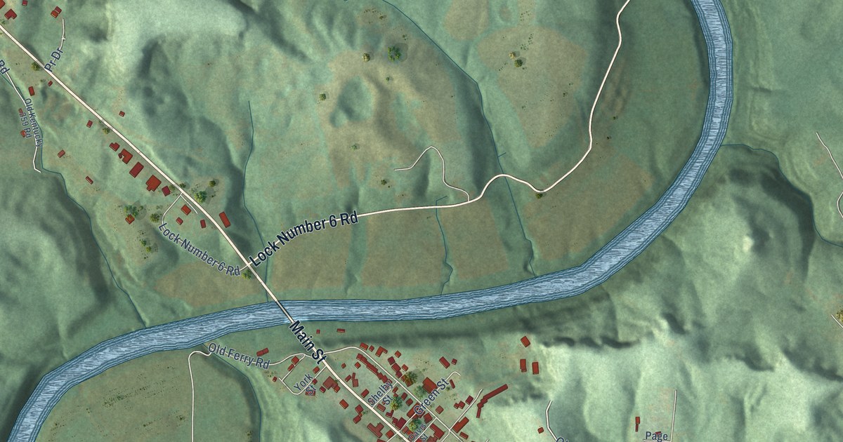 Map of Brownsville, Kentucky in 2026