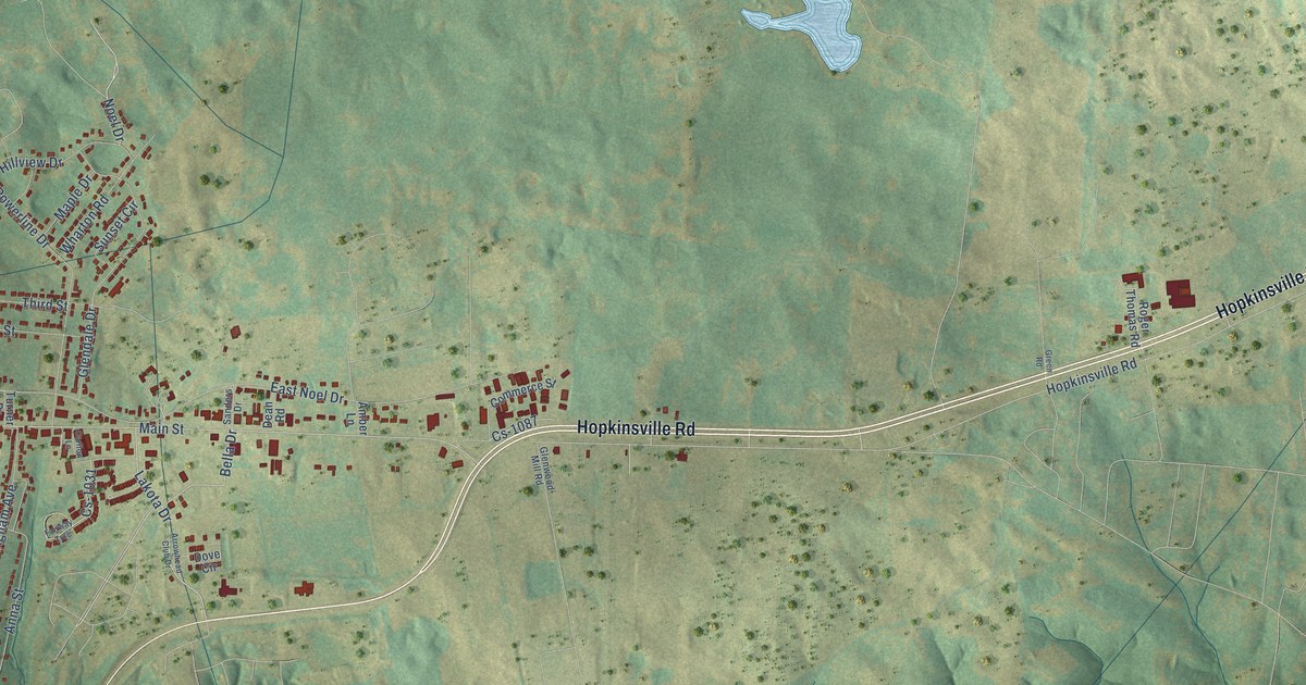 Map of Cadiz, Kentucky in 2026