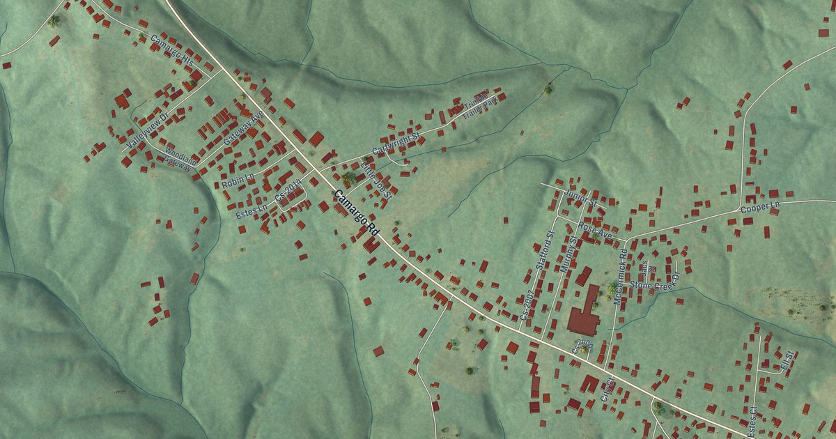 Map of Camargo, Kentucky in 2026