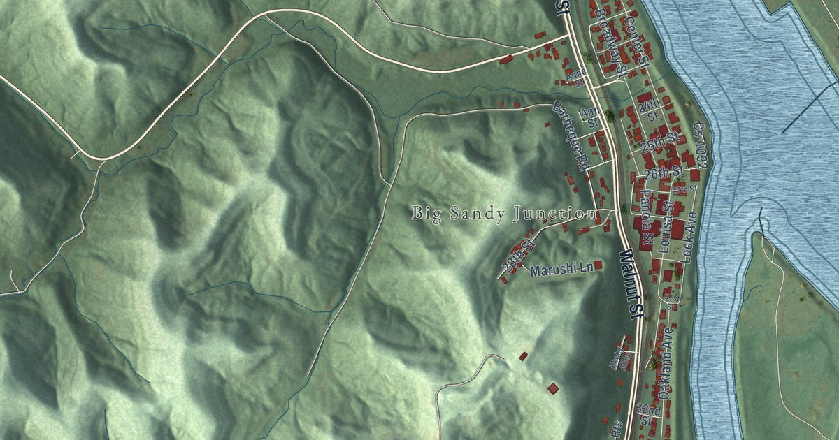 Map of Catlettsburg, Kentucky in 2026
