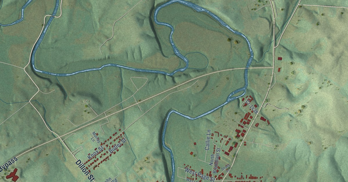 Map of Columbia, Kentucky in 2026
