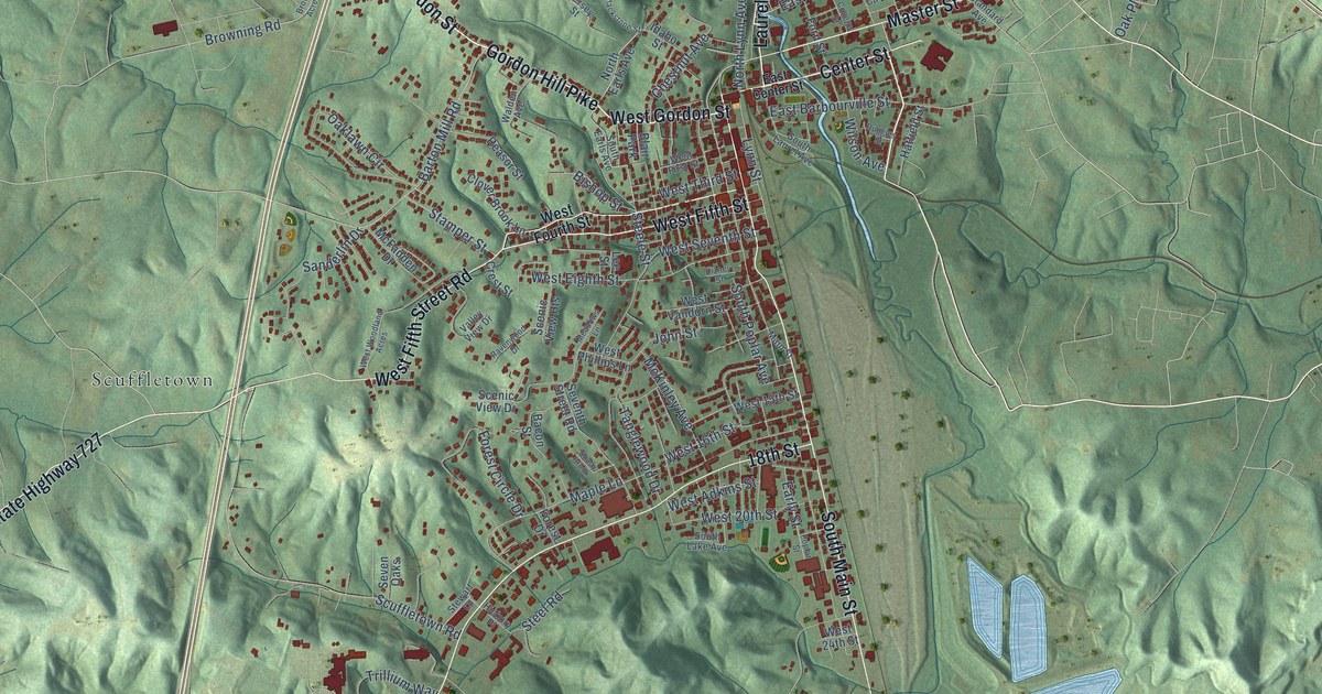Map of Corbin, Kentucky in 2026