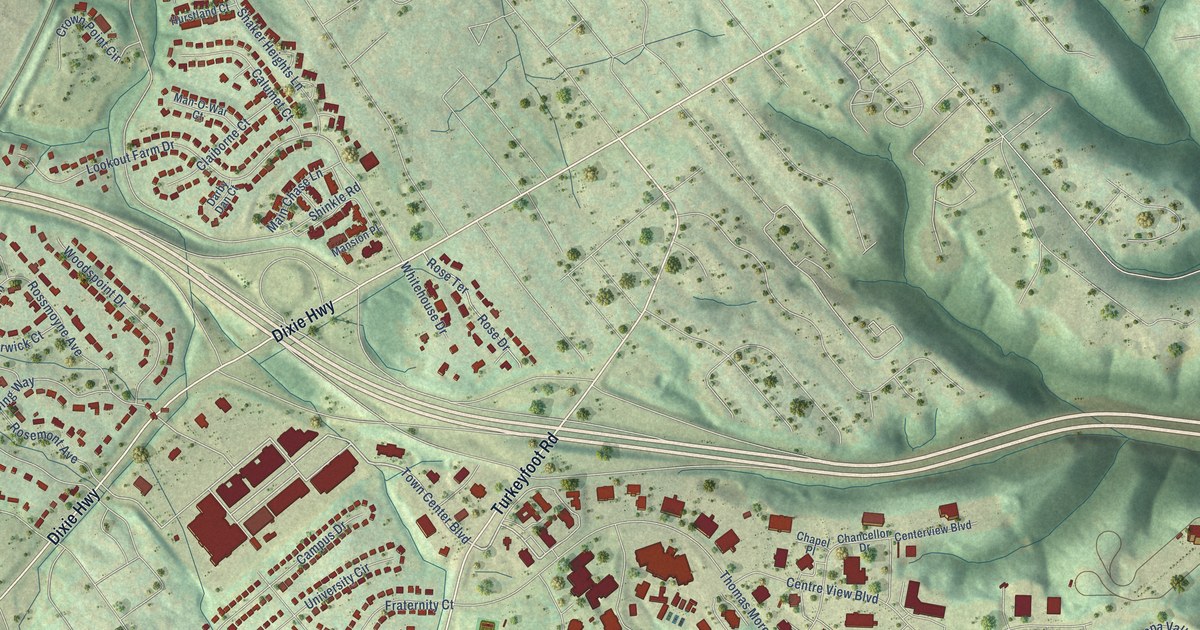 Map of Crestview Hills, Kentucky in 2026