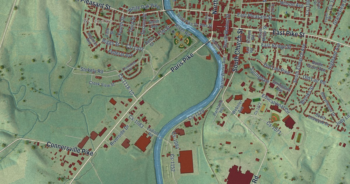 Map of Cynthiana, Kentucky in 2026