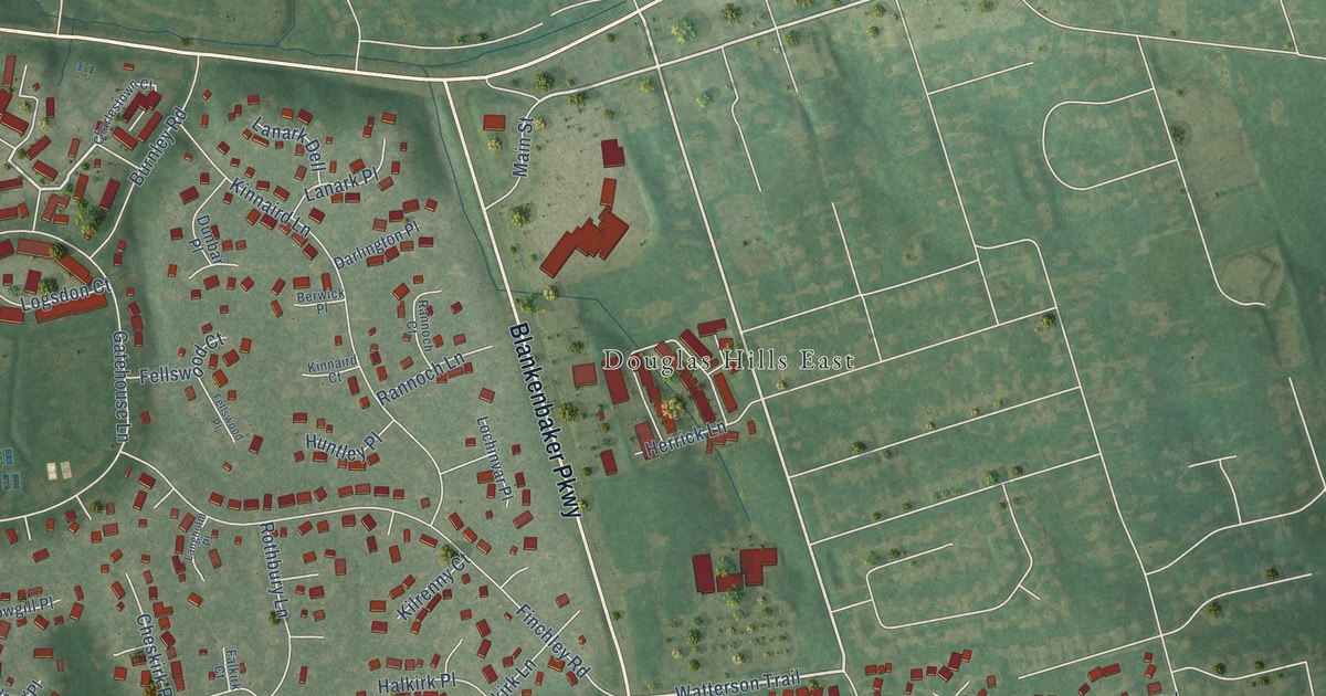 Map of Douglass Hills, Kentucky in 2026