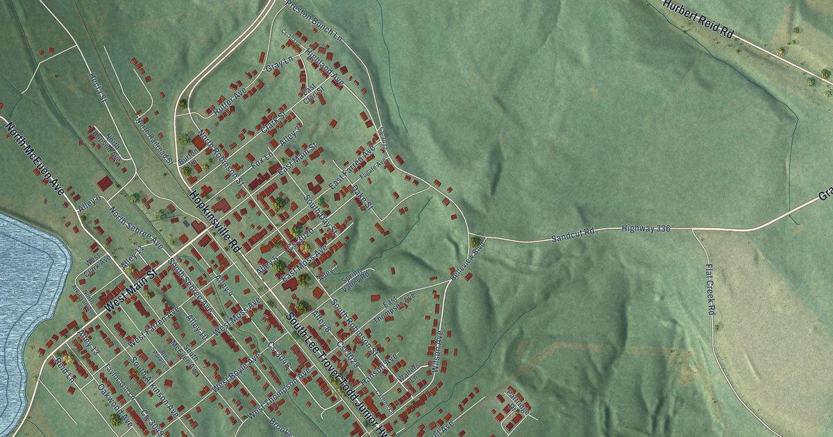Map of Earlington, Kentucky in 2026