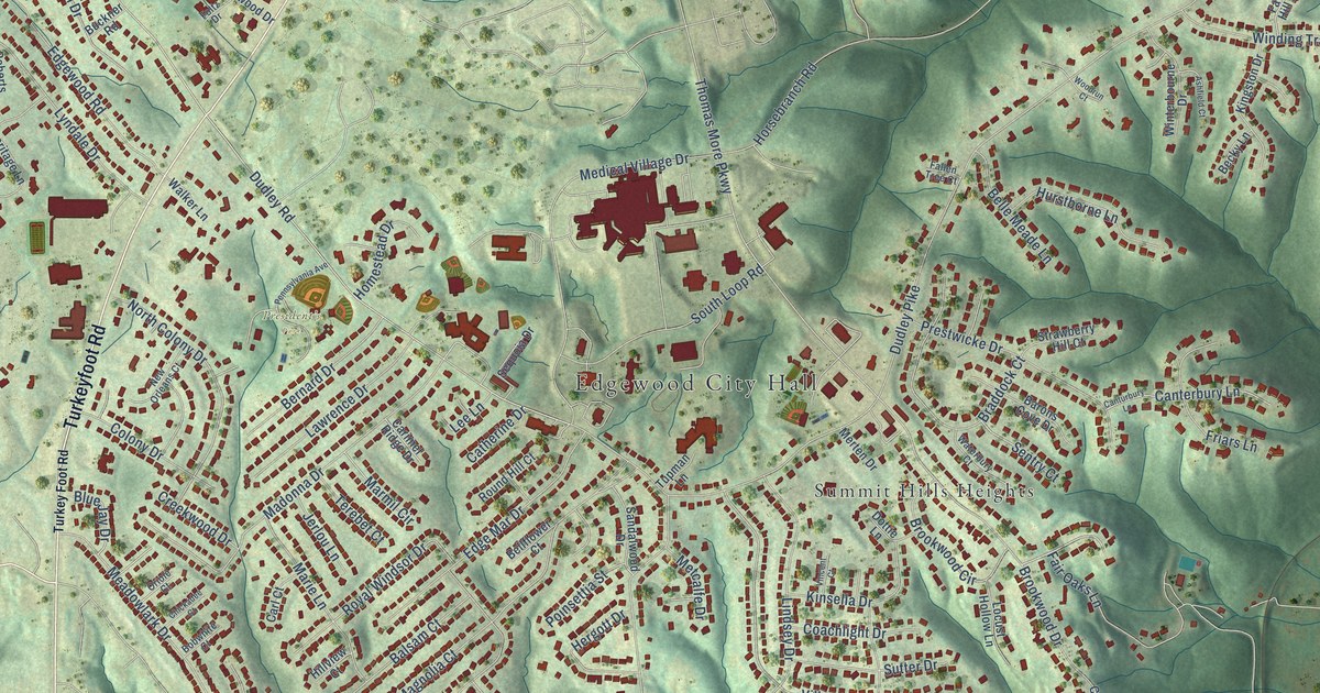 Map of Edgewood, Kentucky in 2026
