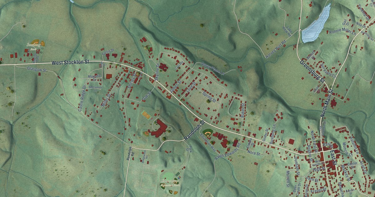 Map of Edmonton, Kentucky in 2026