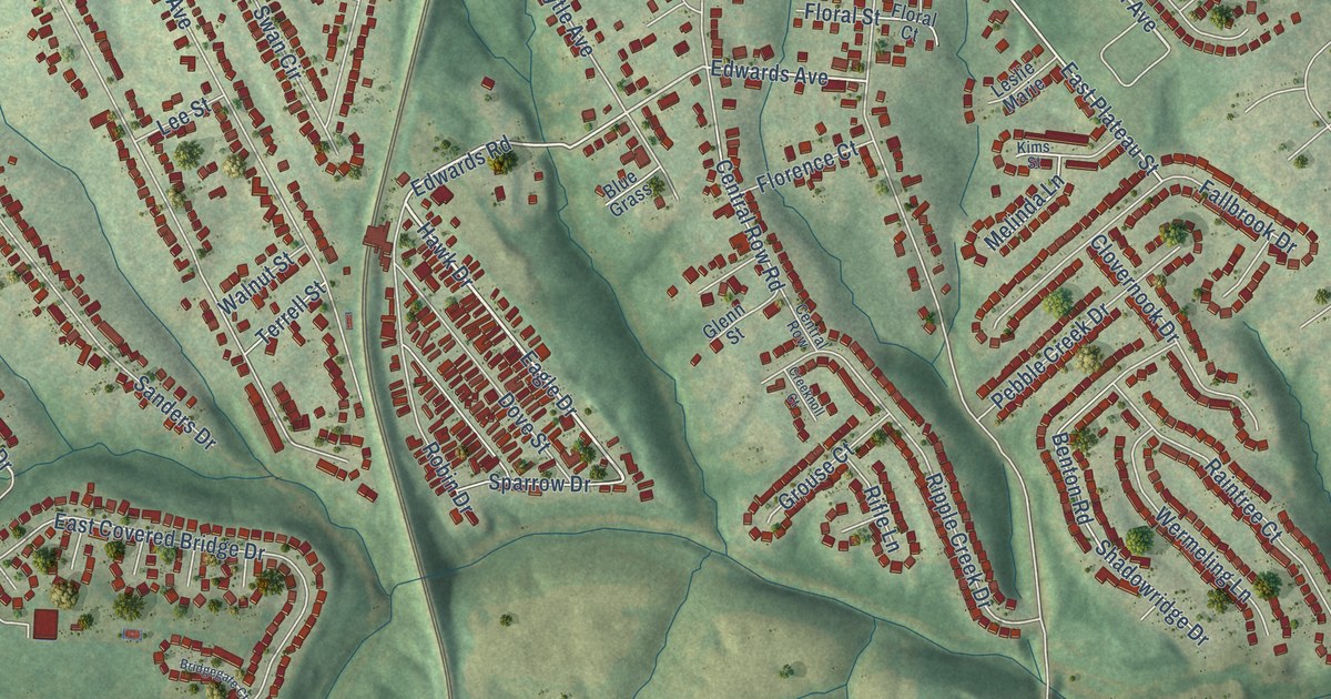 Map of Elsmere, Kentucky in 2026