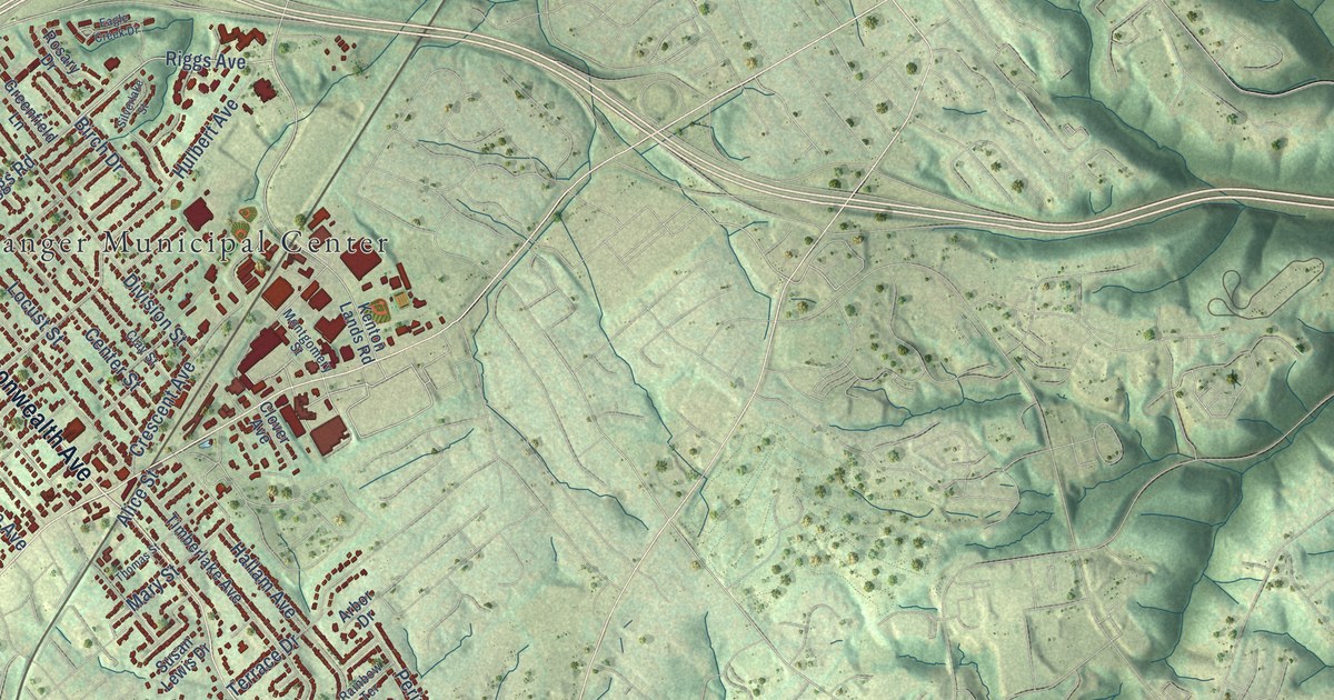 Map of Erlanger, Kentucky in 2026