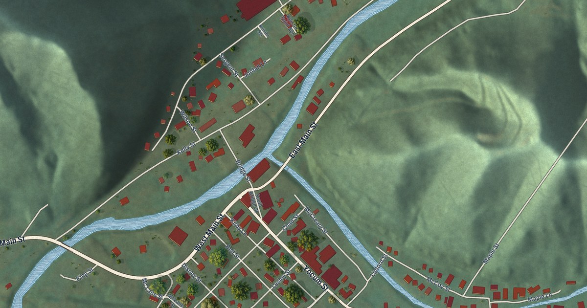 Map of Evarts, Kentucky in 2026