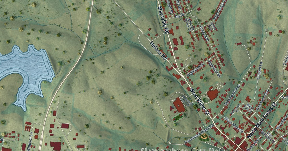 Map of Flemingsburg, Kentucky in 2026