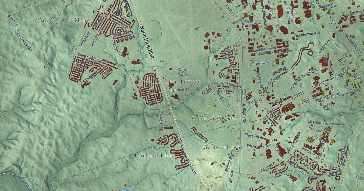 Map of Fort Knox, Kentucky in 2026