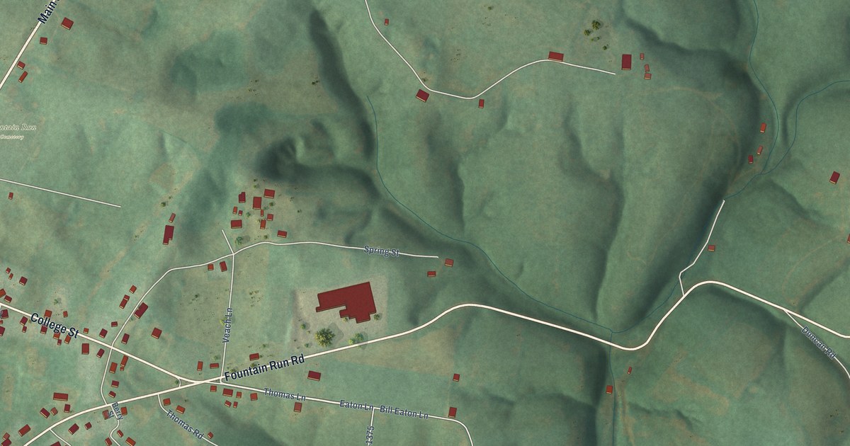 Map of Fountain Run, Kentucky in 2026