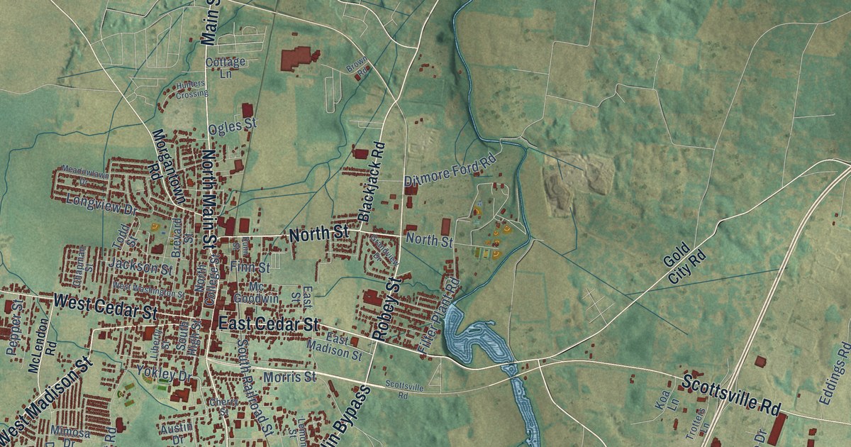 Map of Franklin, Kentucky in 2026