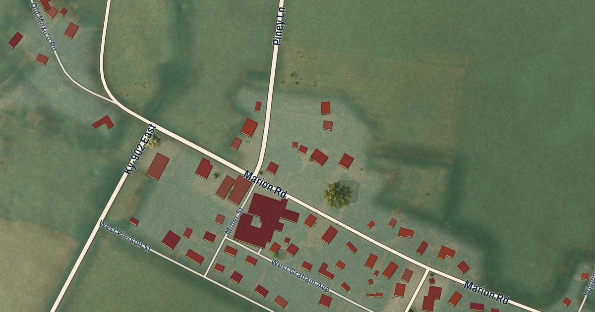 Map of Fredonia, Kentucky in 2026