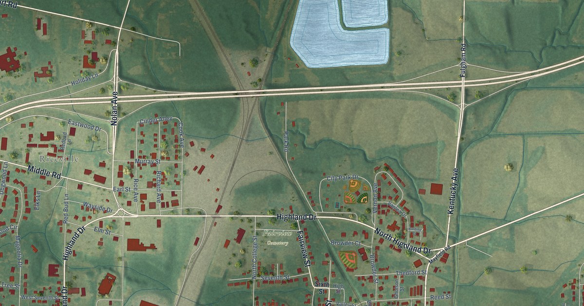 Map of Fulton, Kentucky in 2026