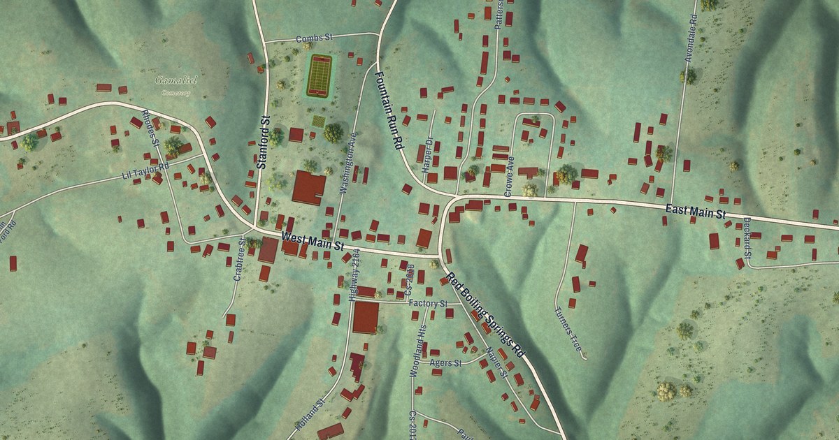 Map of Gamaliel, Kentucky in 2026