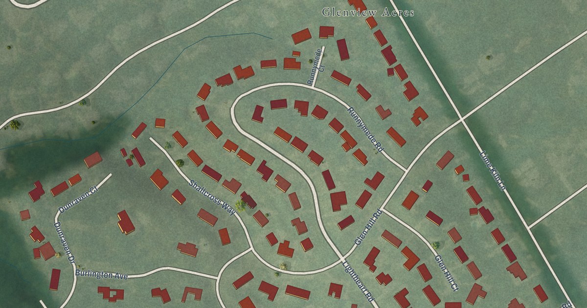 Map of Glenview Hills, Kentucky in 2026