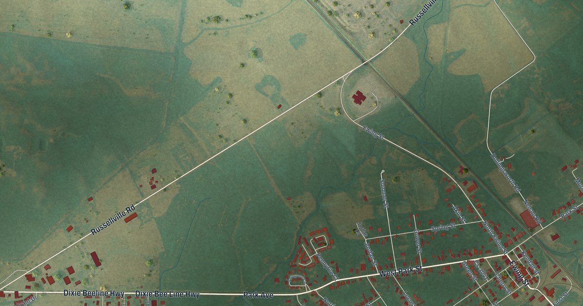 Map of Guthrie, Kentucky in 2026