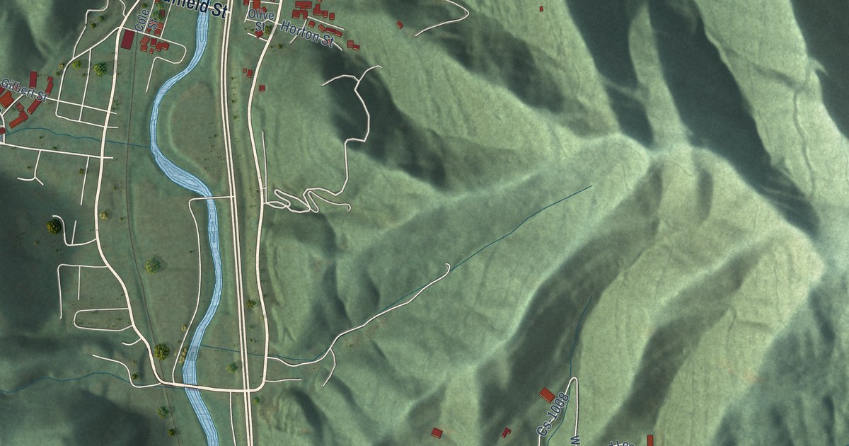 Map of Harlan, Kentucky in 2026