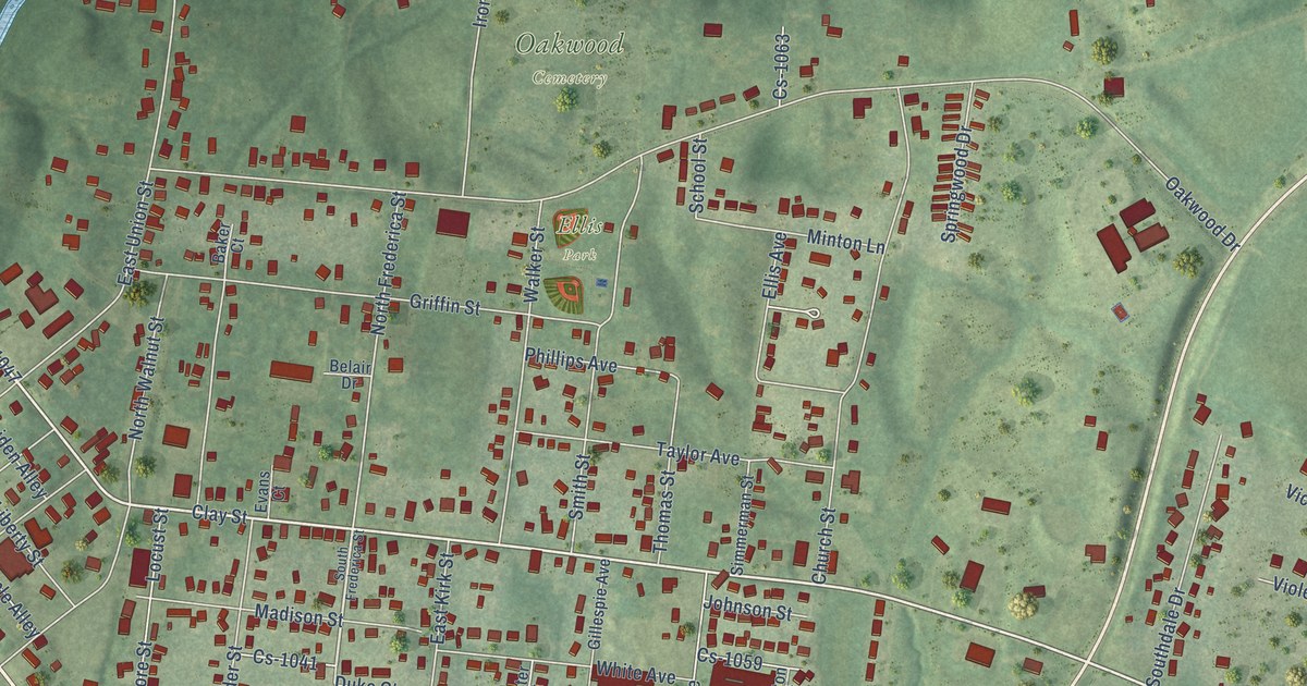Map of Hartford, Kentucky in 2026