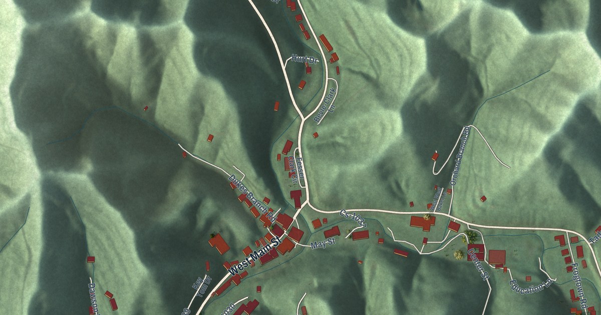 Map of Hindman, Kentucky in 2026