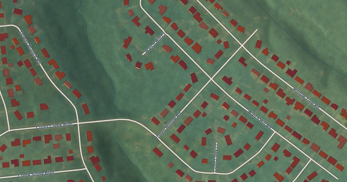 Map of Hollow Creek, Kentucky in 2026