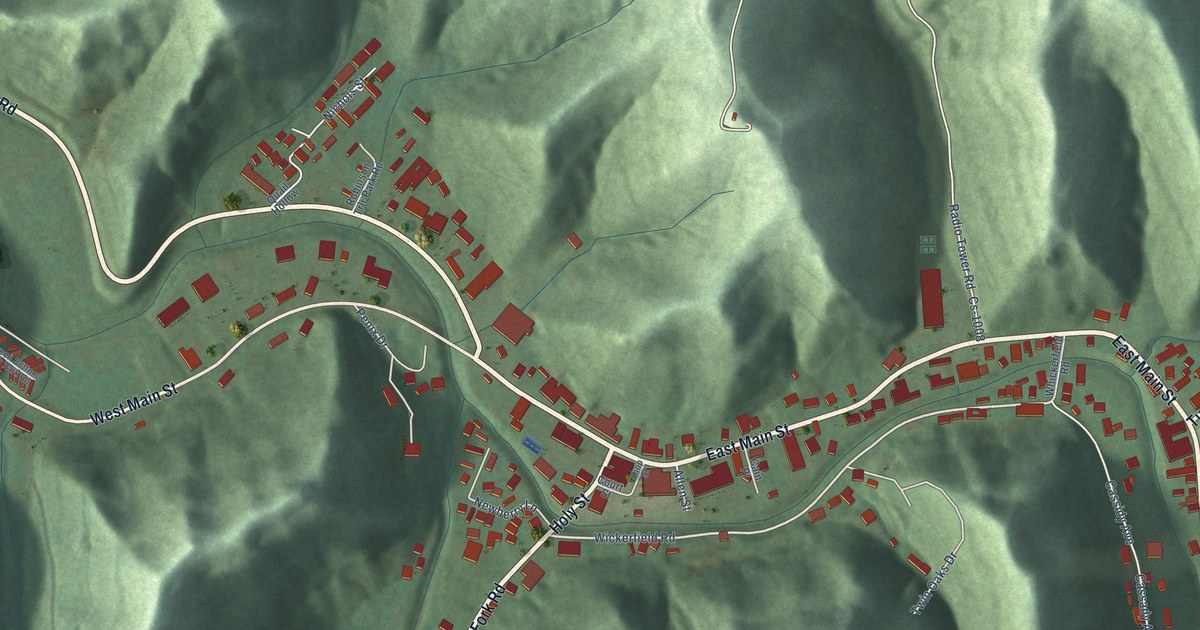 Map of Inez, Kentucky in 2026