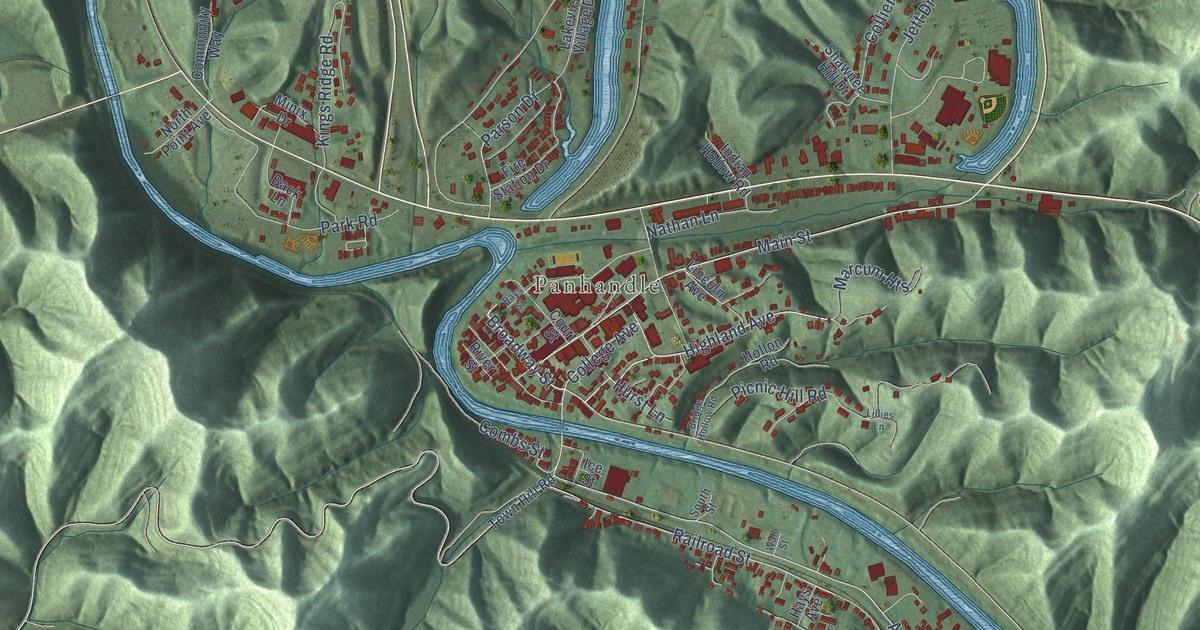 Map of Jackson, Kentucky in 2026