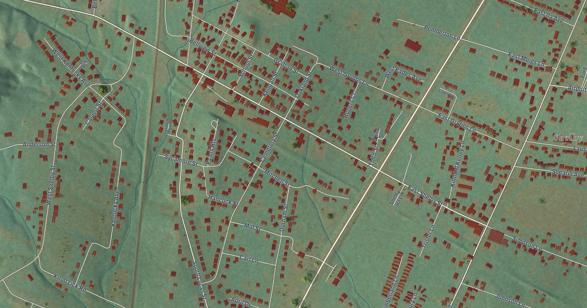 Map of Junction City, Kentucky in 2026