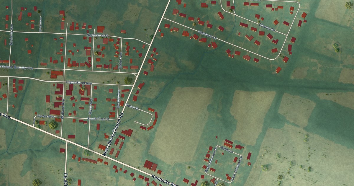 Map of Kevil, Kentucky in 2026