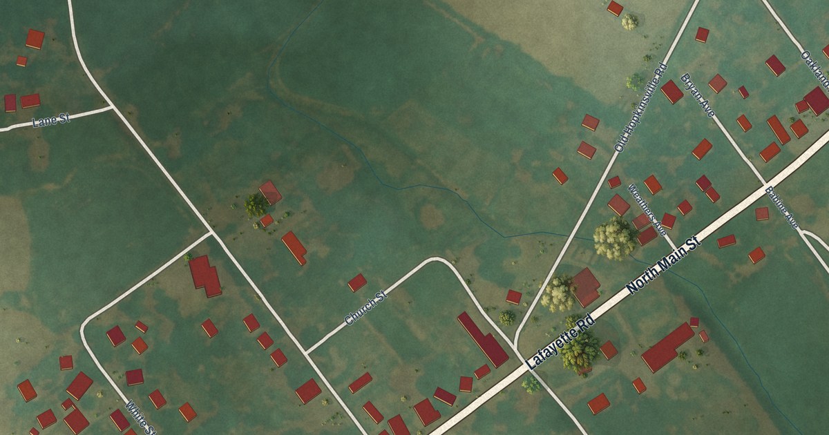 Map of LaFayette, Kentucky in 2026