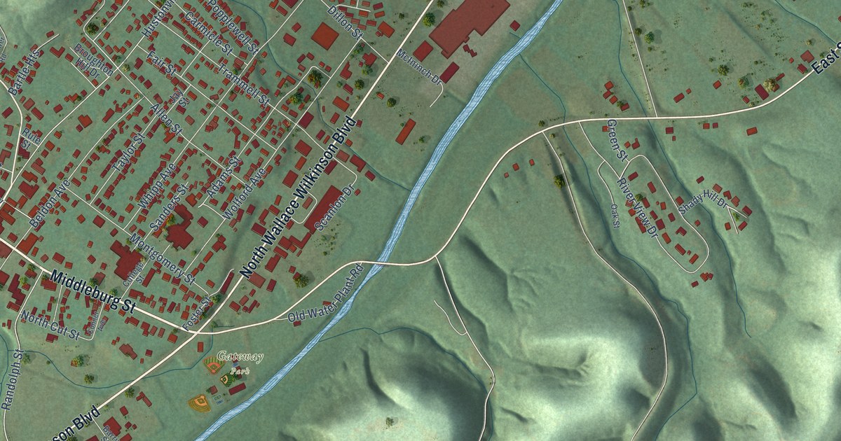 Map of Liberty, Kentucky in 2026