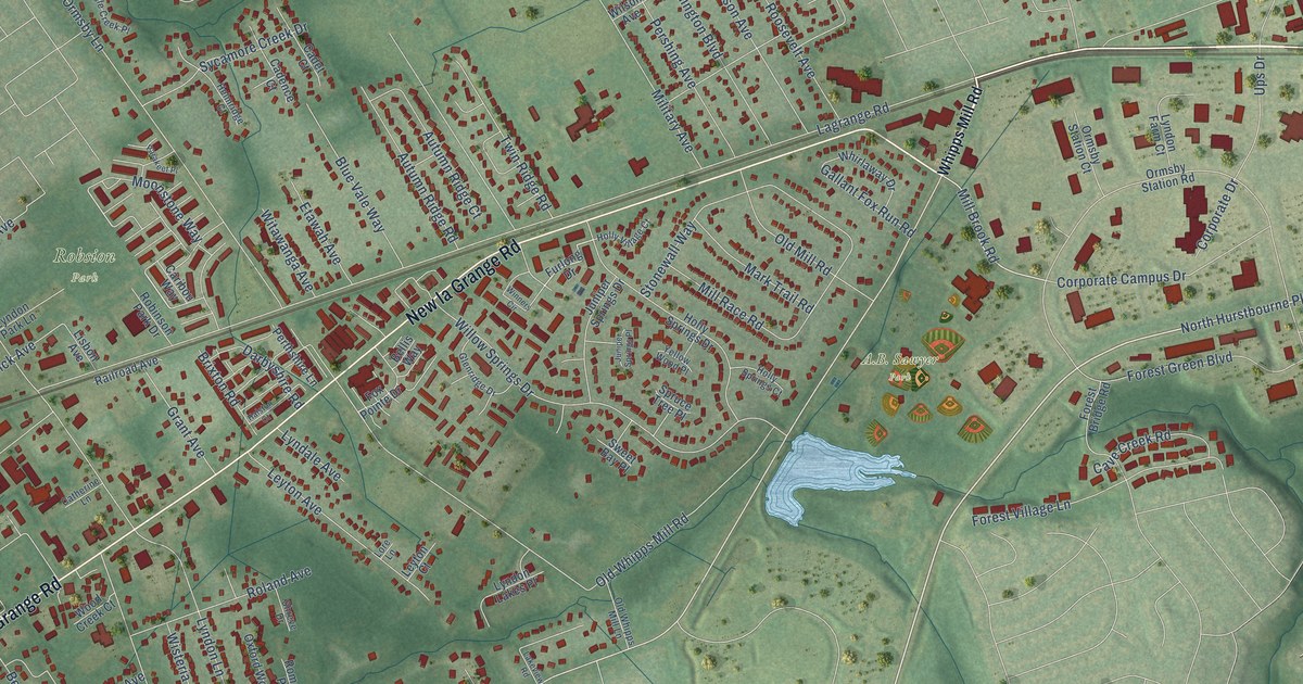 Map of Lyndon, Kentucky in 2026