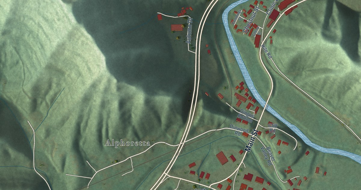 Map of Martin, Kentucky in 2026
