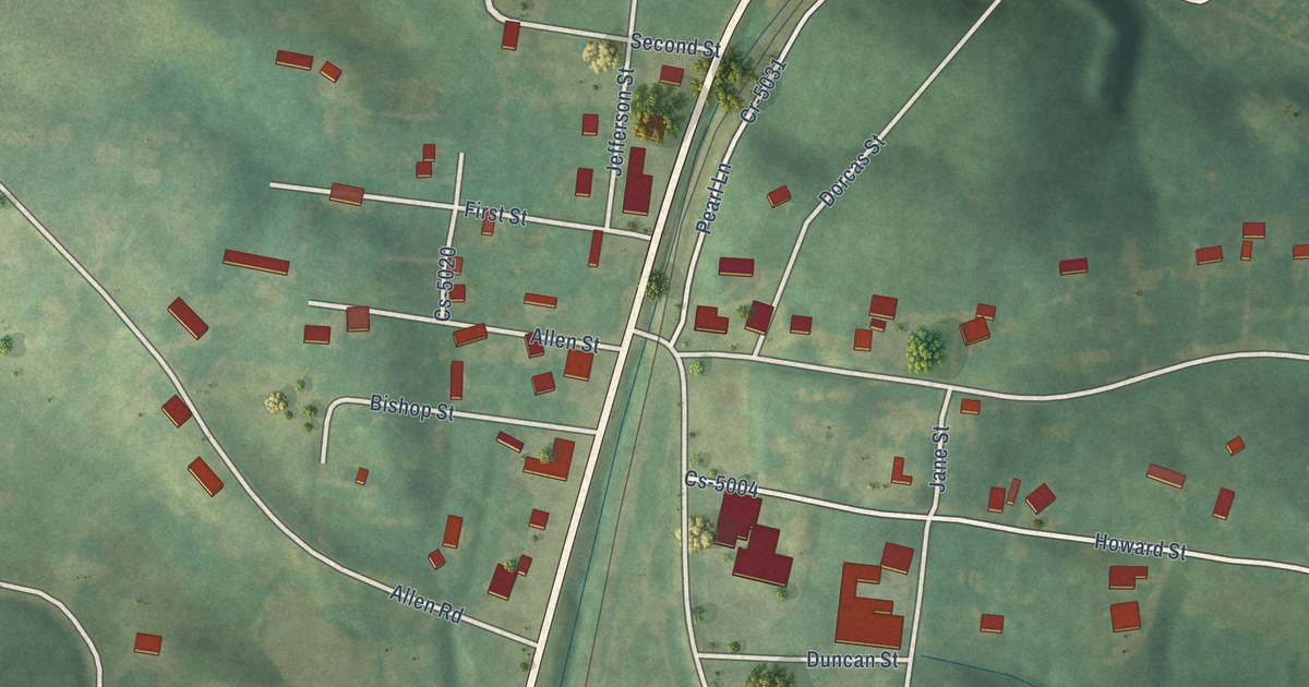 Map of McHenry, Kentucky in 2026