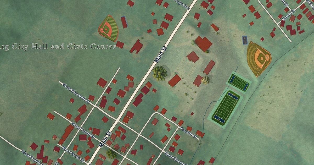 Map of Millersburg, Kentucky in 2026