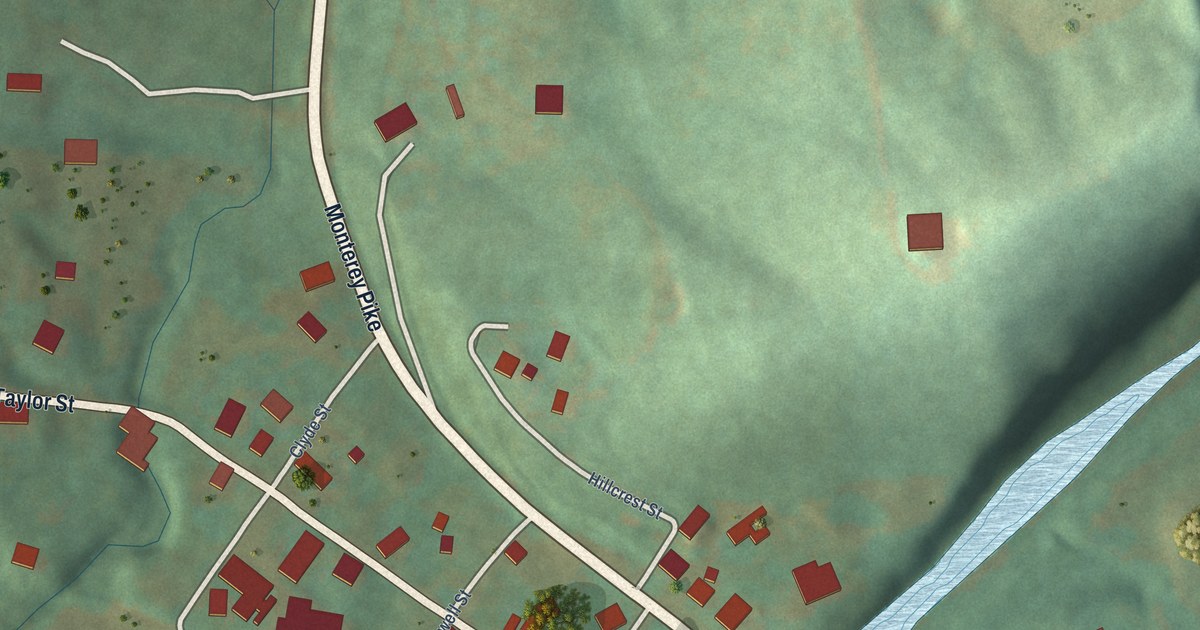 Map of Monterey, Kentucky in 2026