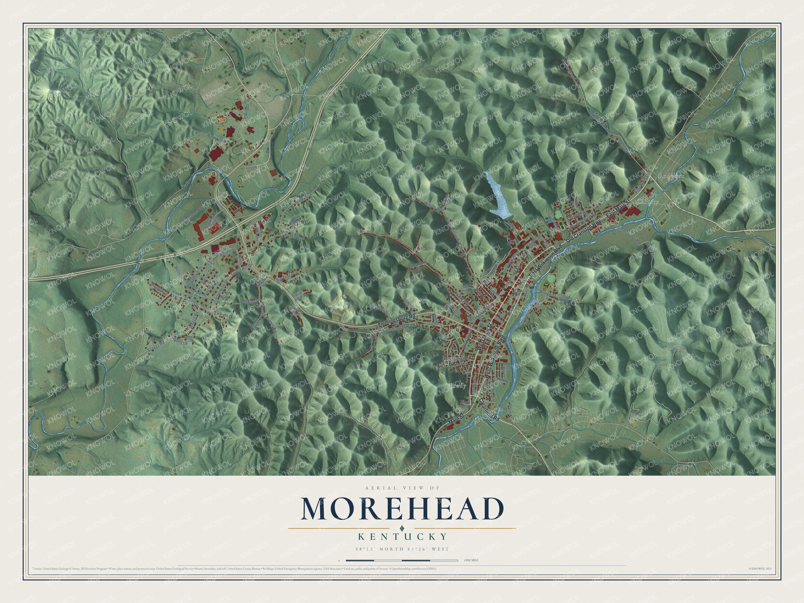 Watermarked full-map preview of Morehead, Kentucky